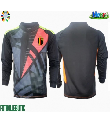 Belgien Målvakt Hemmatröja EM 2024 Långärmad